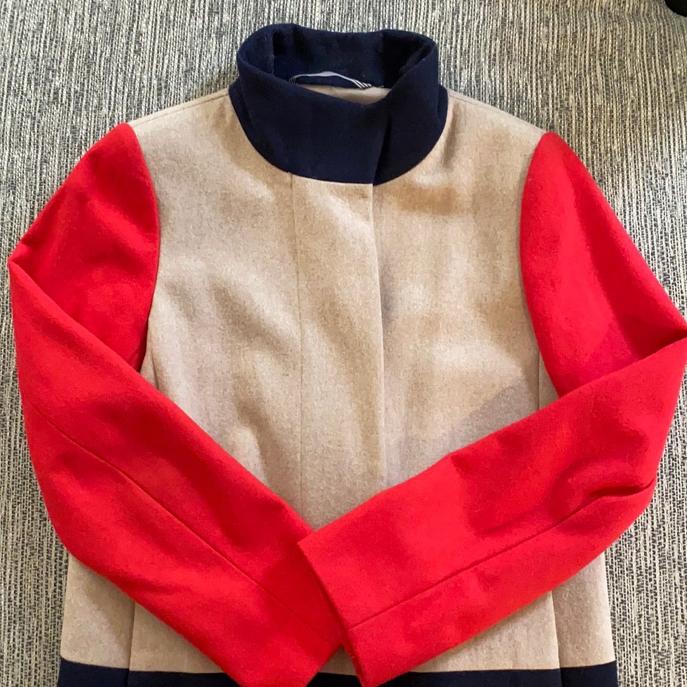 J Crew Colorblocked Coat